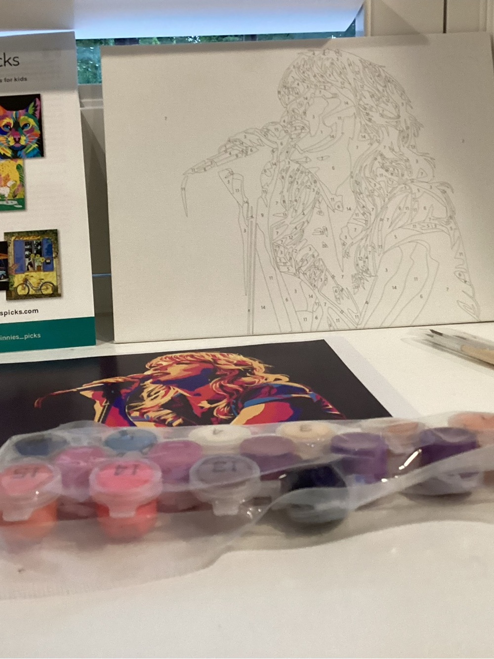 Taylor Singing In Colors Paint by Numbers - Multicolor - Picture 4 of 15